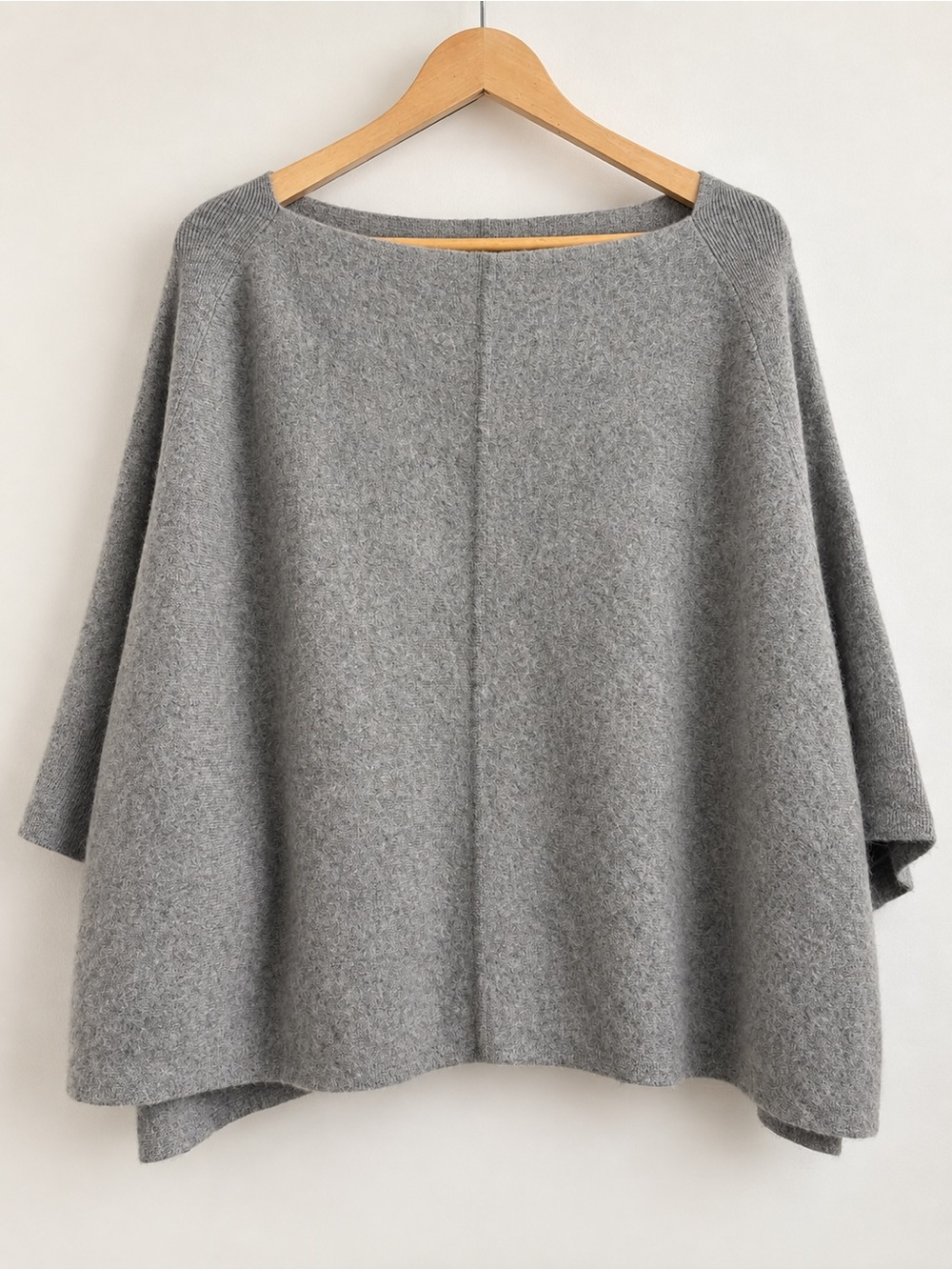 Cashmere Juicy Couture Gray Poncho Style Top XS/S
